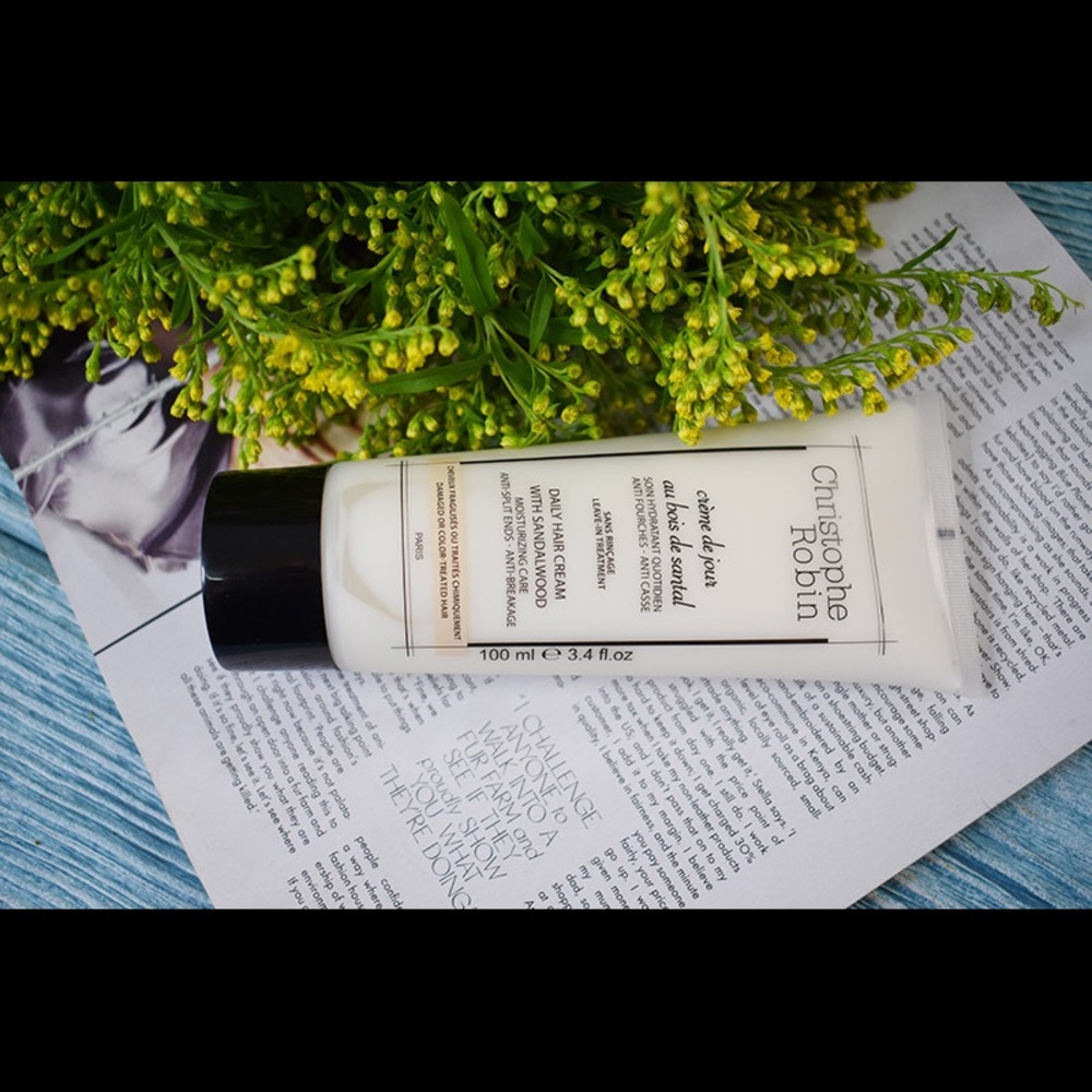 Christophe Robin daily hair cream with sandalwood